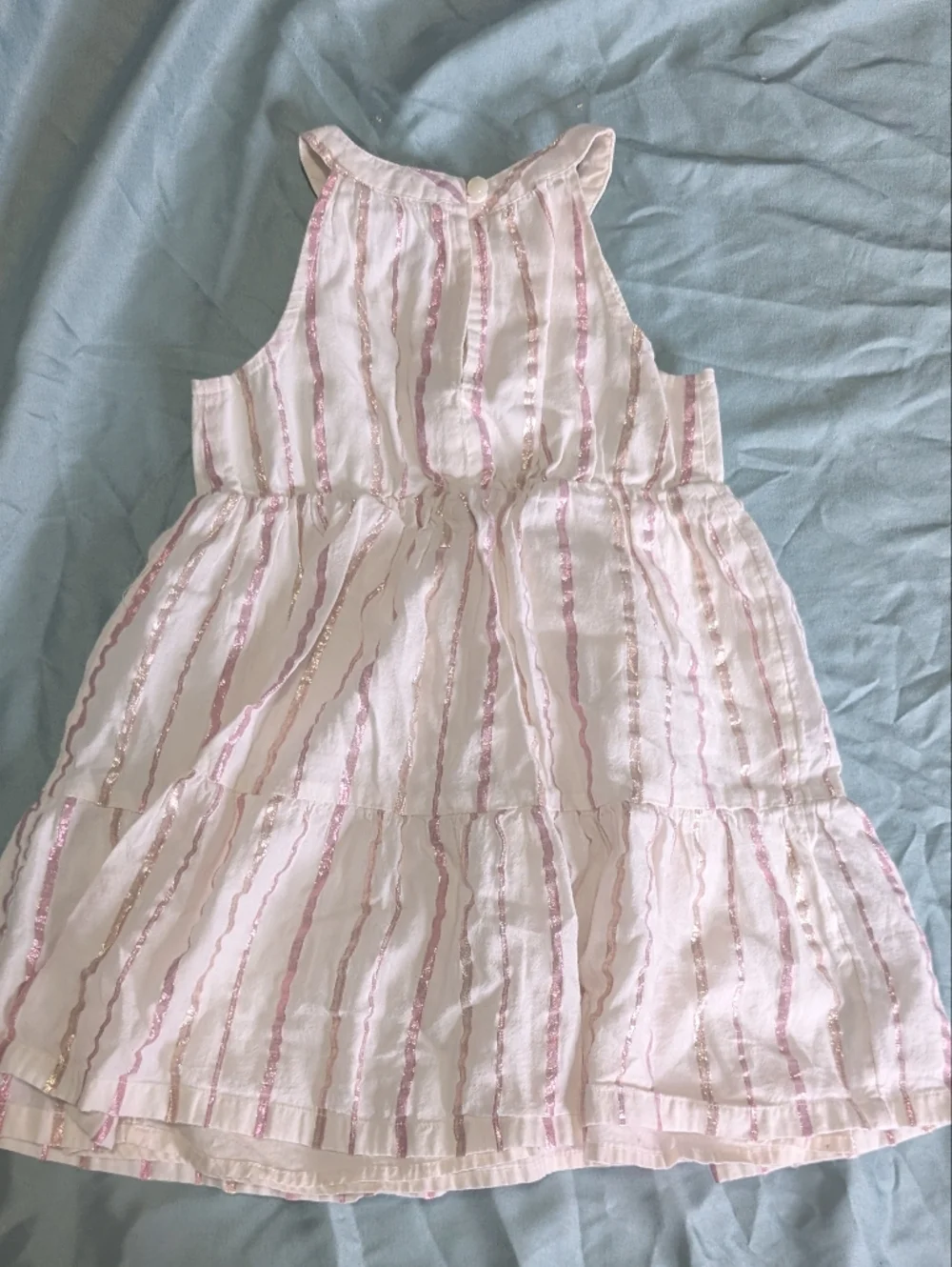 EUC Light Pink Striped Dress 3T *D16 - Picture 2 of 5